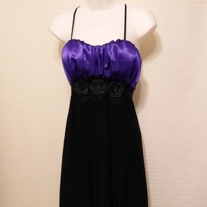 3/$20 CLOSET CLOSING BLACK PURPLE DRESS